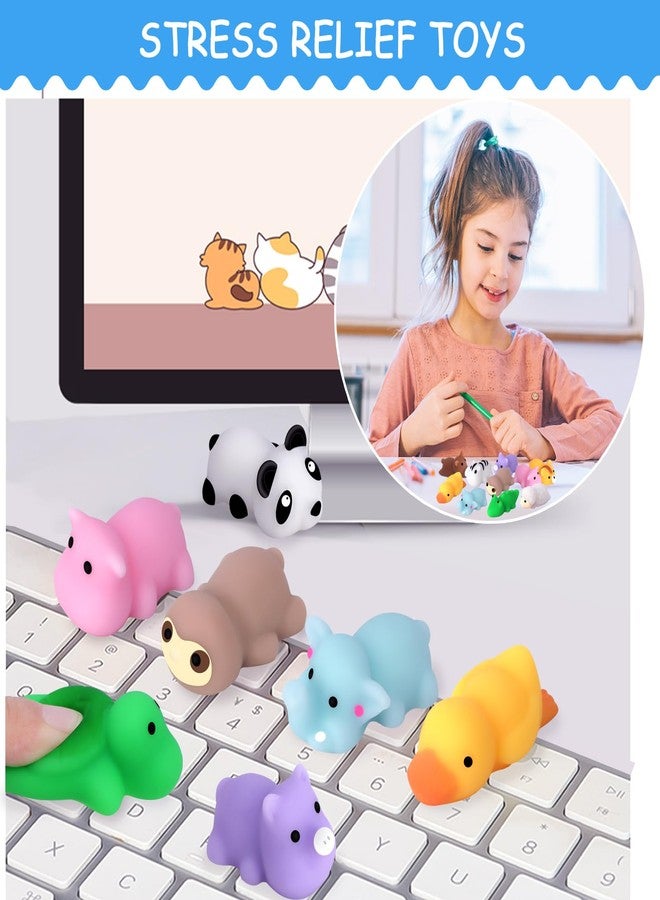 POKONBOY 30 Pcs Squishies Mochi Toys, Mini Kawaii Squishy Forest Animals Squeeze Stress Relief Toys Easter Basket Stuffers Christmas Birthday for Kids - Image 5